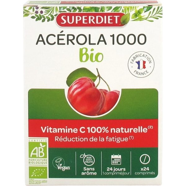 Superdiet Acerola 1000 Bio 24Caps-image