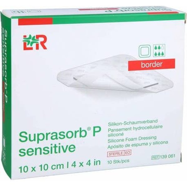 Suprasorb P Sensitive Border ApóSito 10X10Cm 10Uds-image