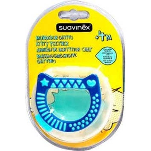 Suavinex Mordedor Gato Silicona +4M 1 Ud + Caja HigiéNica-image