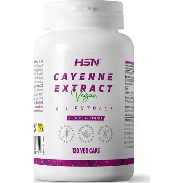 HSN Extracto De Cayena 4:1 500 Mg 120 Vcaps-image