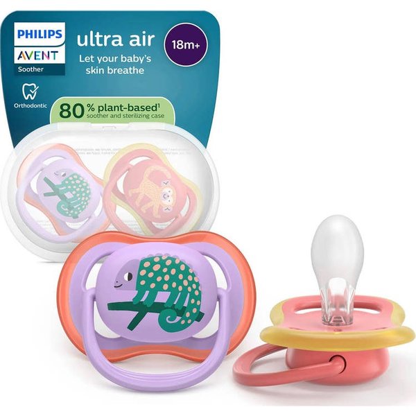 Philips Avent Ultra Air Chupete CamaleóN Mono 18M+ 2Uds-image