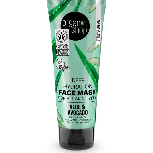 Organic Shop Aloe & Avocado Deep Hydration Face Mask 75Ml-image