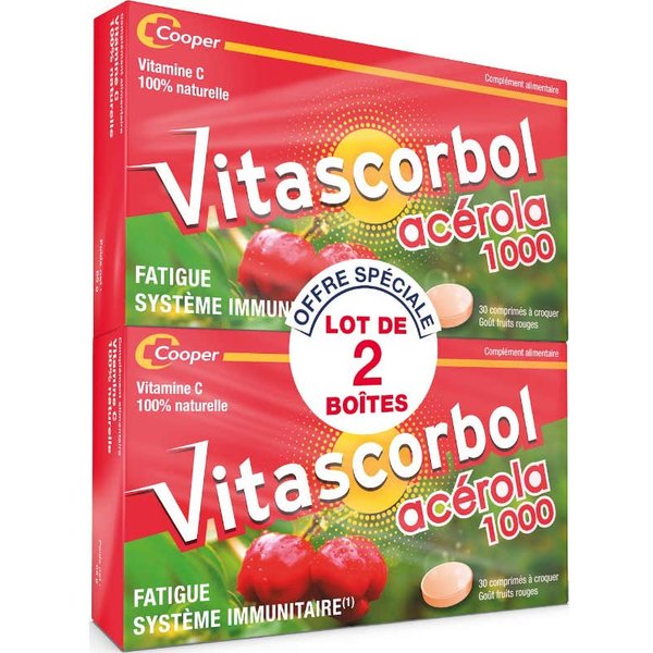 Vitascorbol Acerola 1000 2X30 Comprimidos Masticables-image