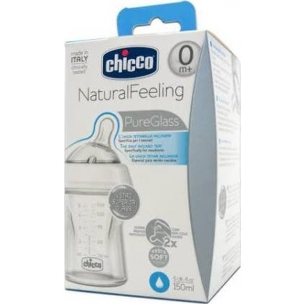 Chicco BiberóN Natural Feeling Vidrio 150Ml-image