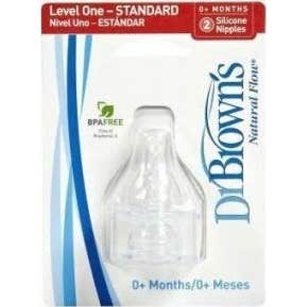 Dr. Brown´S Tetina Silicona Natural Flow Standard ReciéN Nacido 2Uds-image
