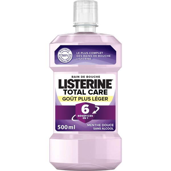 Listerine Enjuague Bucal Cuidado Total Sabor Suave 500Ml-image