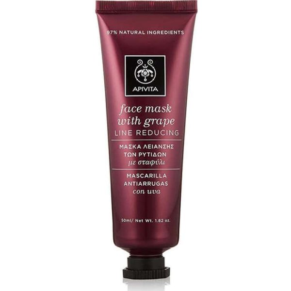 Apivita Mascarilla Facial Antiarrugas Con Uva 50Ml-image