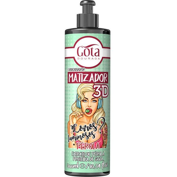 Gota Dourada Acondicionador Matizador 3 D Perlado 300 Ml-image