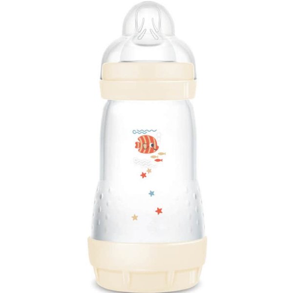 MAM Easy Start Nature BiberóN Tetina Flujo 2 AlgodóN 260Ml 1Ud-image