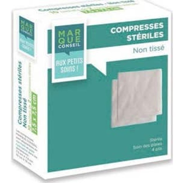 Marque Conseil Compresas No Tejidas EstéRil 10X10 Cm 50 Sobres-image