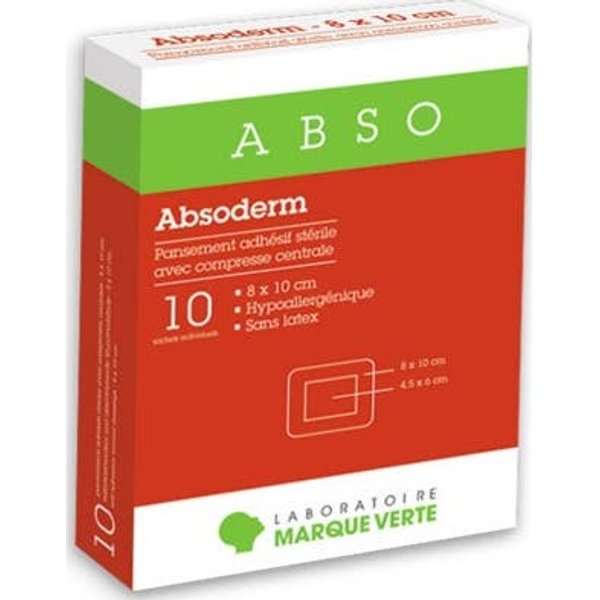 Marque Verte Absoderm ApóSitos Adhesivos 8X10 Cm 10 Uds-image