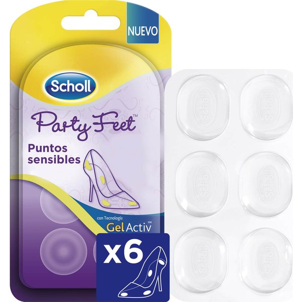 Scholl Gelactiv Party Feet Almohadillas Protectoras Para Puntos Sensibles 6 Uds-image
