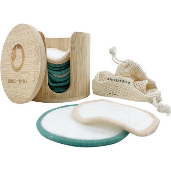 Brushboo Pack Discos Desmaquillantes + Caja Bambú-image