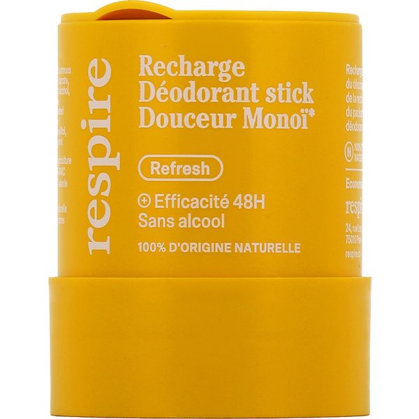 Respire Recarga Desodorante Stick Suave Monoï Bio 50 G-image
