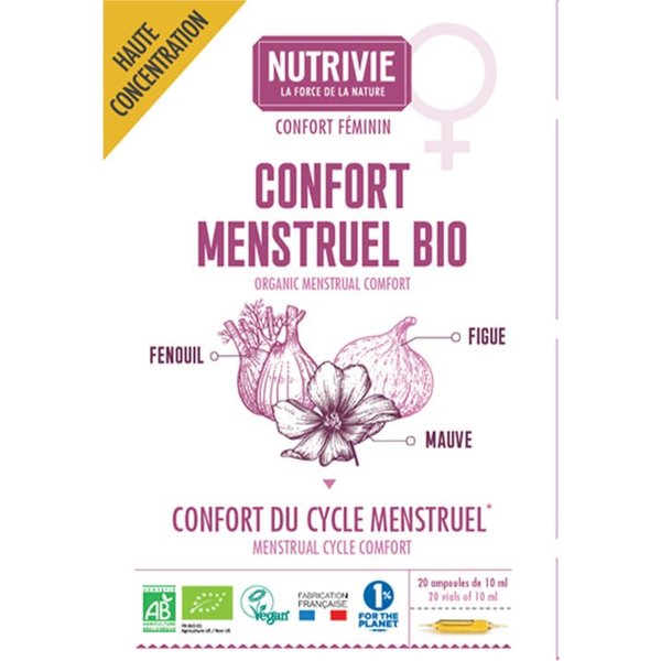 Nutrivie Ampollas Confort Menstrual Bio 20X10 Ml-image