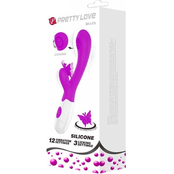 Pretty Love Moth Licking & Vibrating Lila 1Ud-image