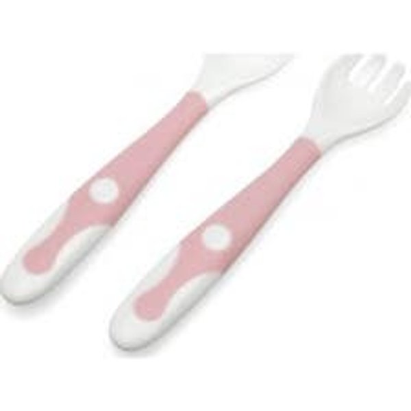 Kiokids Set Cubiertos Viaje Rosa 1Ud-image