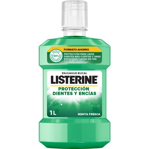 Listerine Enjuague Bucal ProteccióN Dientes Y EncíAs Menta Fresca 1L-image