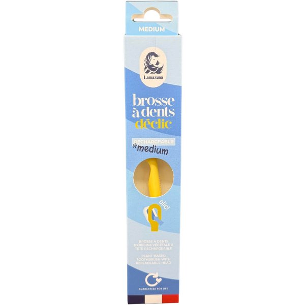 Lamazuna Cepillo De Dientes Medio Amarillo Pastel 1 Ud-image