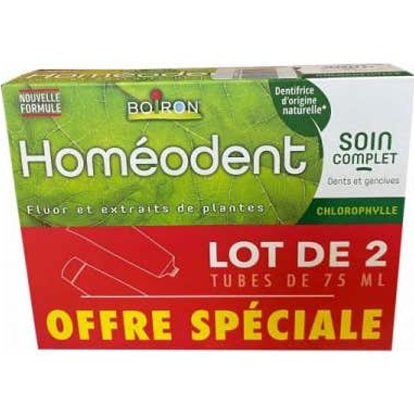Homeodent DentíFrico Clorofila Cuidado Completo Dientes 2X75Ml-image