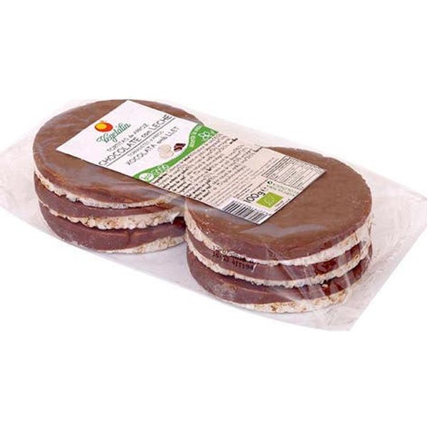 Vegetalia Tortitas De Arroz Chocolate Leche Bio 100 G-image