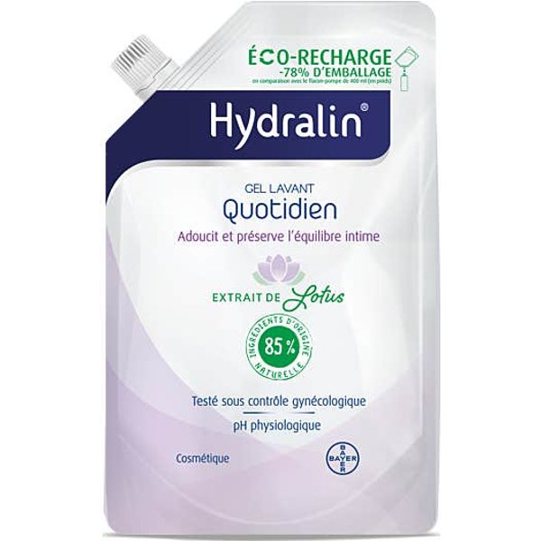Hydralin Cotidiano Gel Limpiador Eco Recarga 400Ml-image