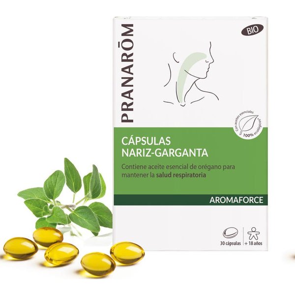 PranarôM Aromaforce CáPsulas Nariz-Garganta Bio 30Caps-image