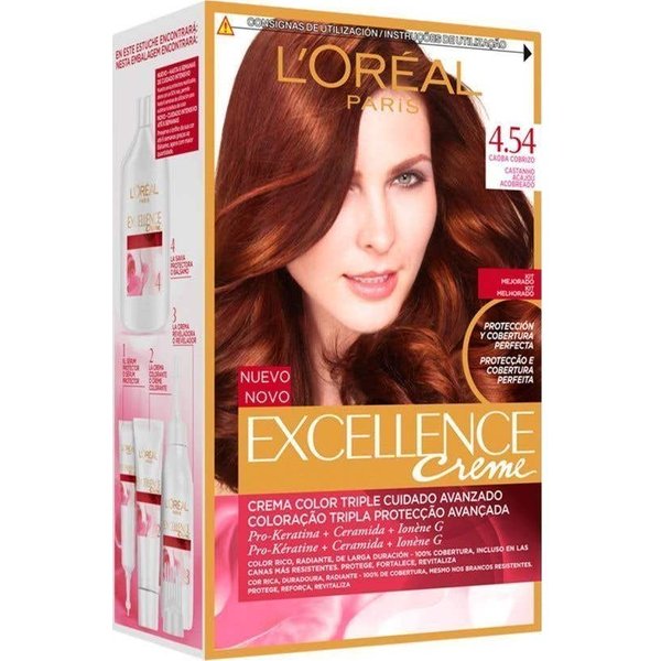 L'oreal Set Excellence Creme Tint 454 Cobrizo-image
