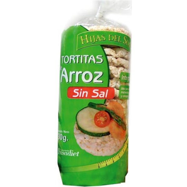 Hijas Del Sol Tortitas De Arroz Sin Sal 130G-image