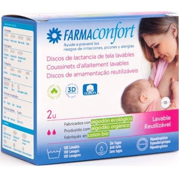Farmaconfort Discos De Lactancia Lavables 2Uds-image