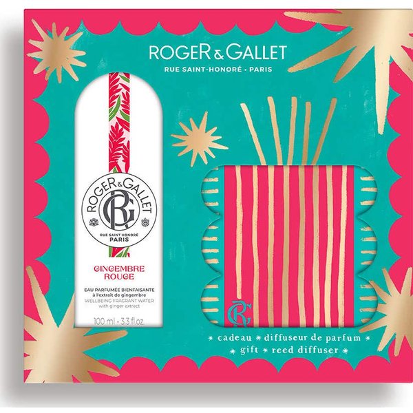 Roger & Gallet Gingembre Rouge Cofre Agua Perfumada + Difusor-image