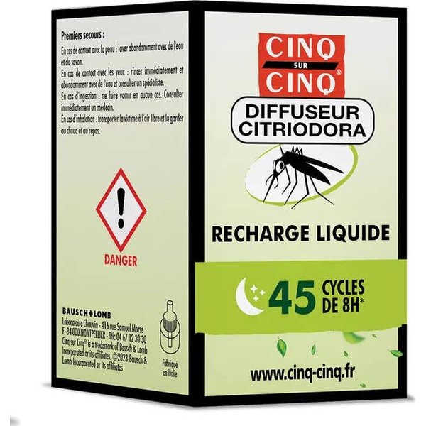 Cinq Sur Cinq Difusor Citriodora Anti-Mosquitos Recargo 24 G-image