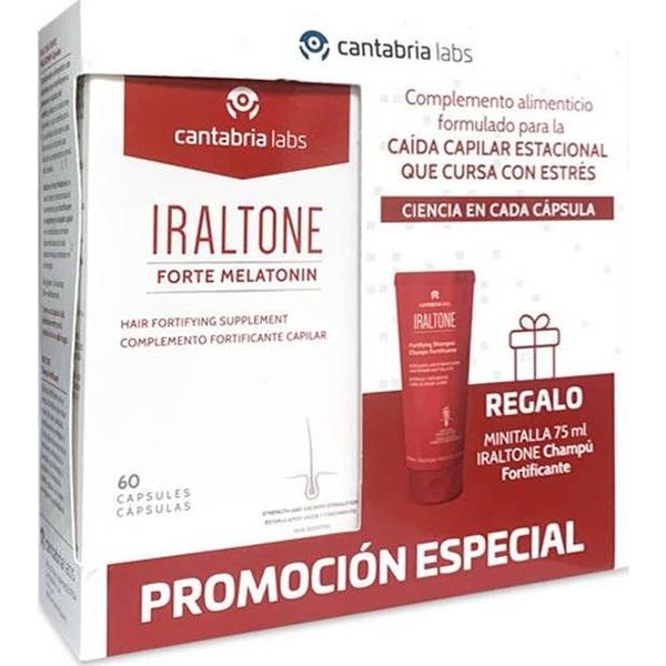 Iraltone Forte Melatonin 60 Caps + Champú Fortificante 75 Ml-image