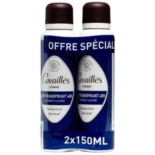 CavaillèS Desodorante Homme Anti-Transpirante 48H 2X150Ml-image