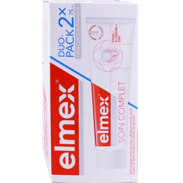 Elmex Pack DentíFrico Anticaries Cuidado Completo 2X75Ml-image