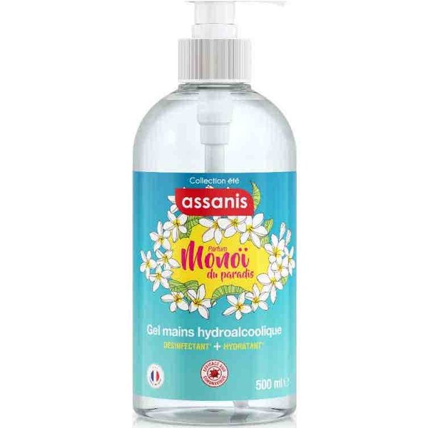 Assanis Gel Mains Hydroalcoolique Parfum Monoï Du Paradis 500 Ml-image