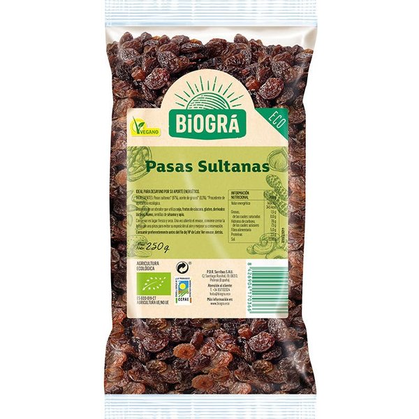 Biogra Pasas Sultanas Bio 250 G-image