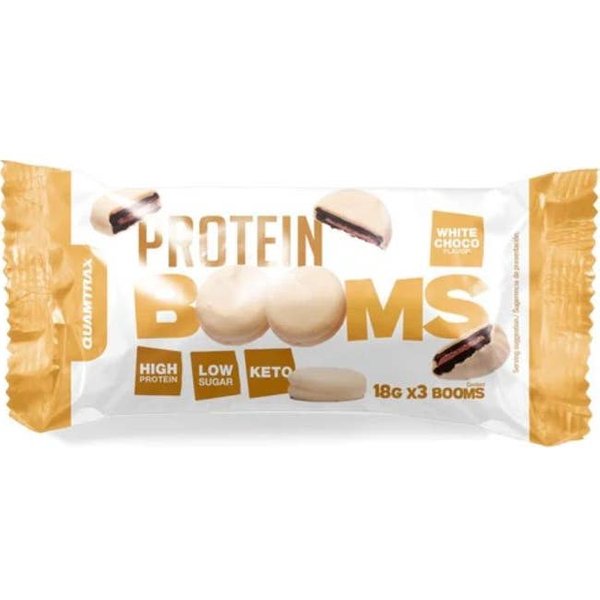 Quamtrax Booms ProtéIcas De Chocolate Blanco 3X18 G-image