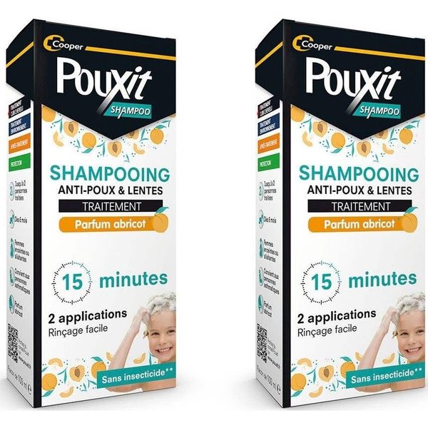 Pouxit Anti-Piojos & Liendres Champú Durazno 2X200 Ml-image