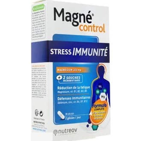 Nutreov Magne Control Stress Immunity 30 CáPsulas-image