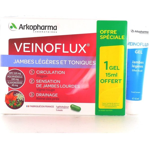 Arkopharma ArkocáPsulas Veinoflux 30Caps + Veinoflux Gel 15Ml-image