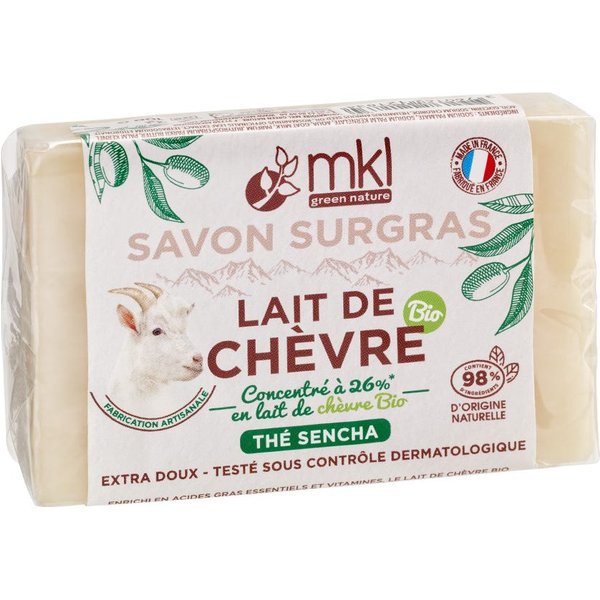 Mkl Savon Surgras Lait De ChèVre Bio Thé Sencha 100G-image