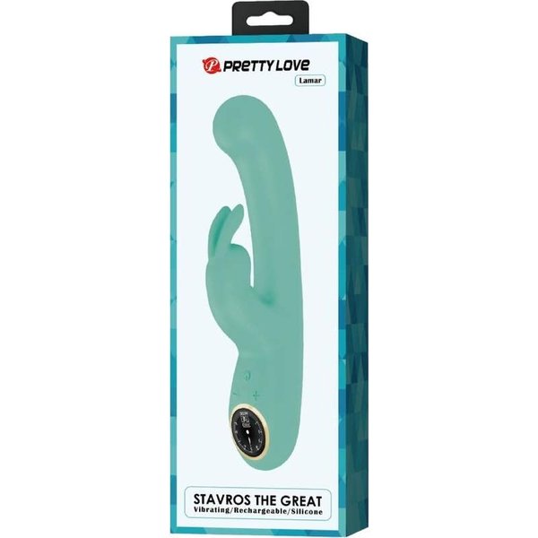 Pretty love Lamar Vibrador Rabbit Punto G Verde 1Ud-image