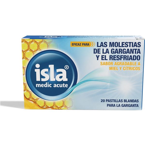 Isla Medic Acute Pastillas Blandas Para Garganta Miel Y CíTricos 20 Pastillas-image