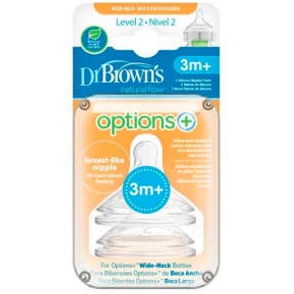 Dr. Brown's Tetina +3 Meses Boquilla Ancha 1Ud-image