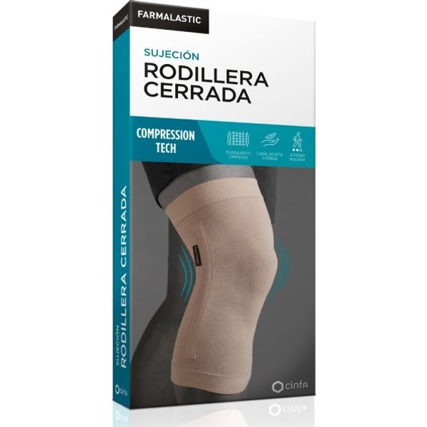 Farmalastic Rodillera Cerrada Color Beige T Grande-image