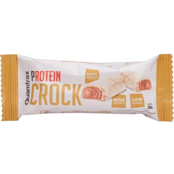 Quamtrax Crock Barrita Proteica Chocolate Blanco 30 G-image