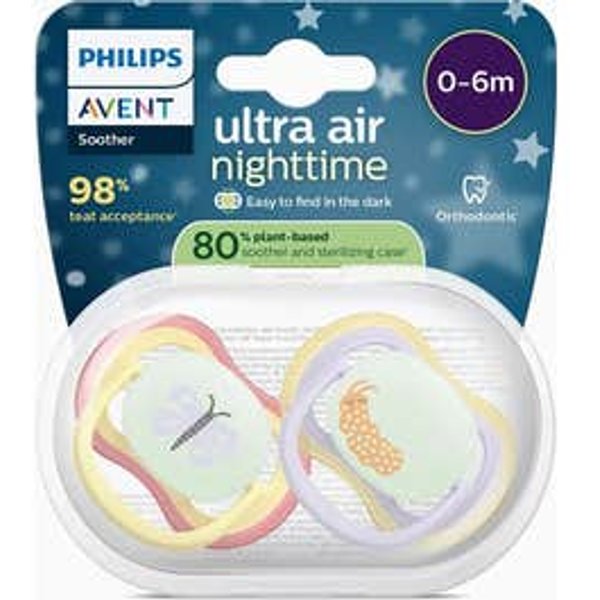 Philips Avent Ultra Air Nighttime Mariposa Gusano 0-6M 2Uds-image