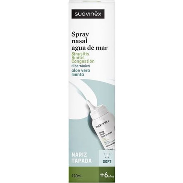 Suavinex Spray Nasal Agua Mar Aloe Vera Ment Soft +6 AñOs 120 Ml-image