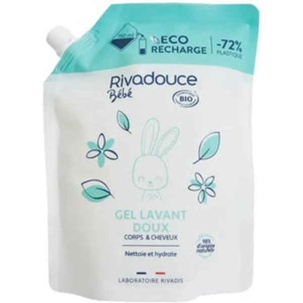 Rivadouce Bebé Bio Eco Recarga Gel Limpiador Suave 750 Ml-image